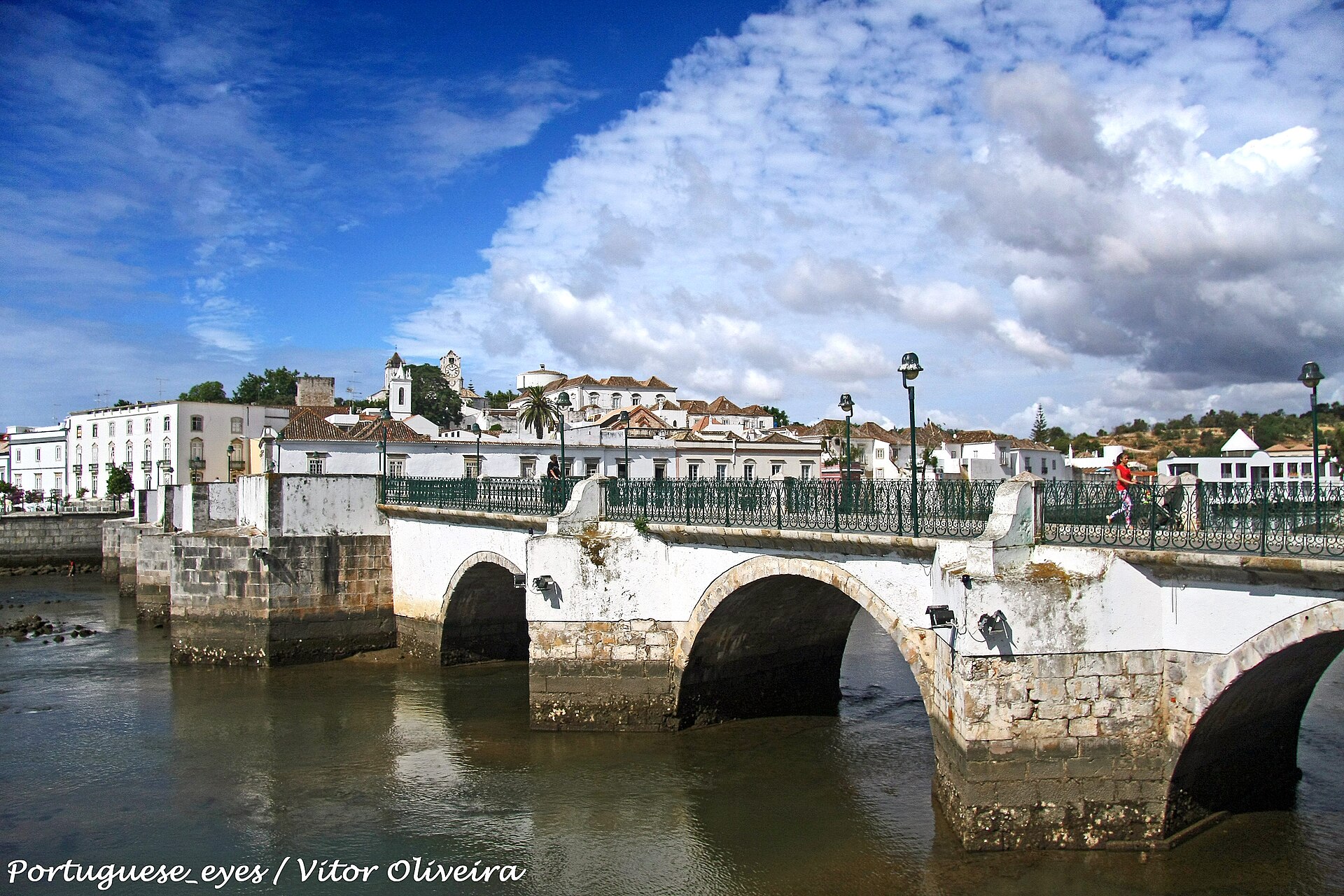Pont Romain (Ponte Antiga) - Vitor Oliveira from Torres Vedras, PORTUGAL, CC BY-SA 2.0, Wikimedia Commons (Ponte Antiga Sobre o Rio Gilão - Tavira - Portugal (11393587524).jpg) 12/12